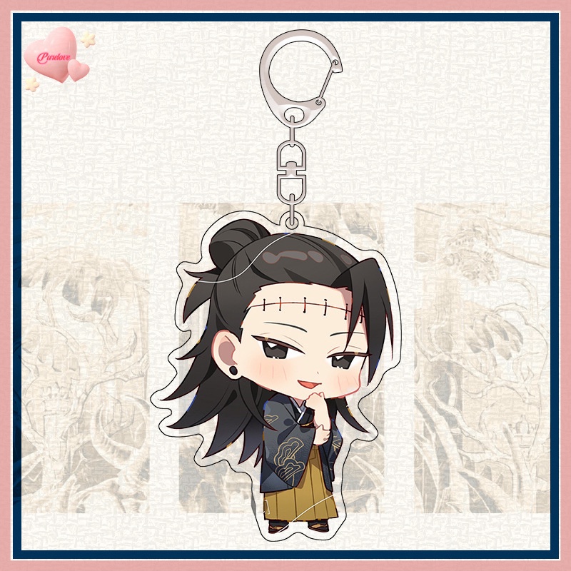 Móc Khóa Hình Nhân Vật anime jujutsu kaisen gojo satoru Fukushiguro megumi kawaii Mới