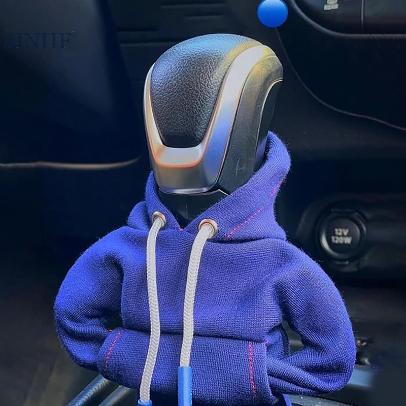 Bọc đầu cần số xe hơi JINHF thiết kế áo hoodie vui nhộn