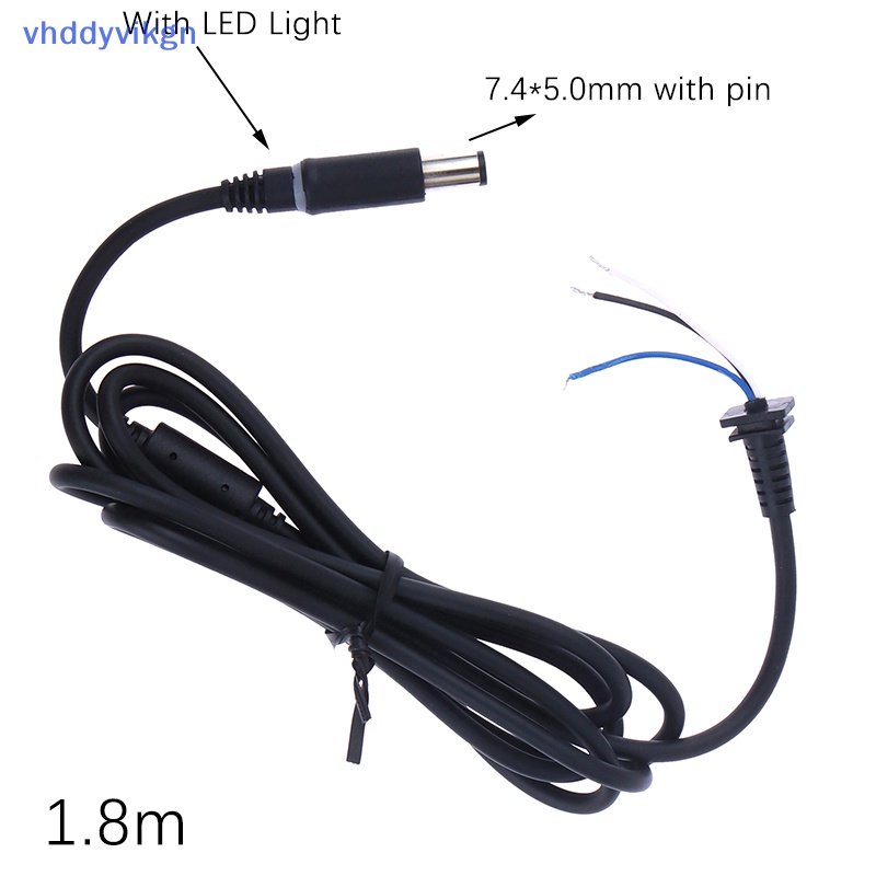 Phù Hợp Cáp Sạc laptop dell hp pin 7.4 x 5.0mm Có Đèn led 1.8m vn