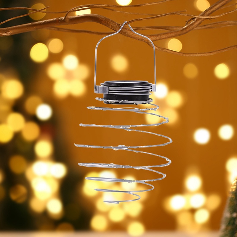 Set 1 / 4 Đèn led Năng Lượng Mặt Trời Chống Thấm Nước Treo Trang Trí Sân Vườn Ngoài Trời