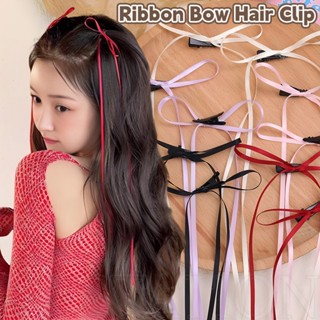 Kẹp Tóc Nơ Ruy Băng Dài y2k lolita Bằng satin Bện Tóc Dễ Thương Thời Trang Hàn Quốc Ngọt Ngào Cho Nữ / Phụ Kiện Tóc Búp Bê Barbies