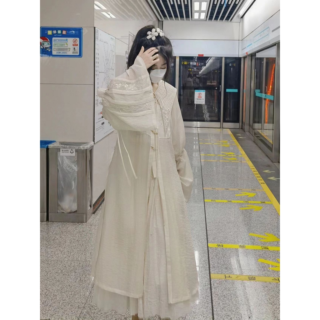 Bộ Áo Váy Hán Phục Cách Tân Phong Cách Trung Hoa Thời Trang Xuân Hè Mới 2023 zdgb