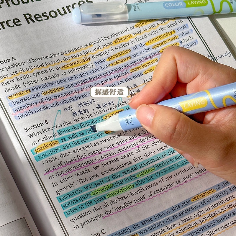 Bút đánh dấu màu hai đầu phong cách Hàn Quốc vẽ bút huỳnh quang nhiều màu