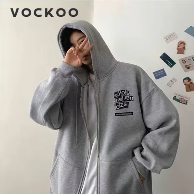 Hoodie zip áo sweater nam áo dài tay áo khoác cặp nam nữ DUST SHOP C90AJOL