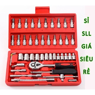 Bộ dụng cụ mở bu lông ốc vít đa năng 46 chi tiết