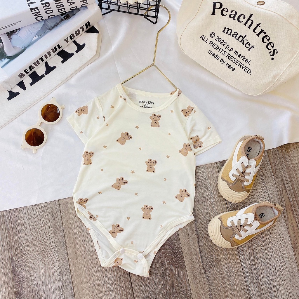 Quần áo body chip cho bé sơ sinh, chất liệu petit mềm mại, co giãn, thoáng mát