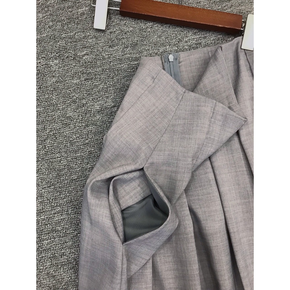 Sét Áo Và Chân Váy Xếp Ly Z.R