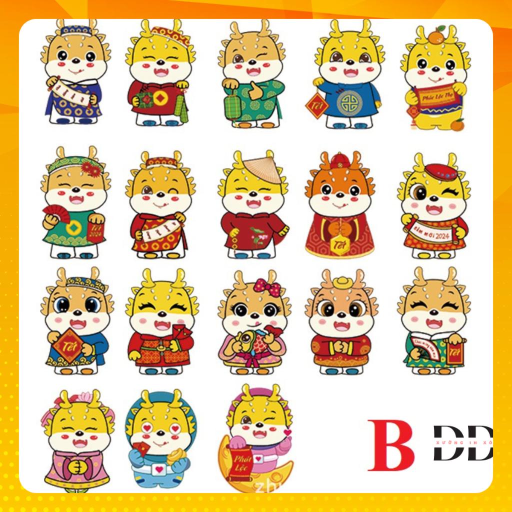 Sỉ 1000 Bao lì xì Chibi Tết 2024 - Độc đáo, dễ thương, phản quang, kích thước 10x13 cm