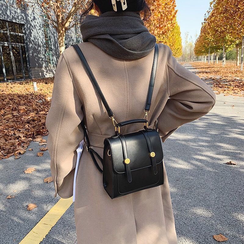 Balo nữ chất da PU phong cách retro mới mã t186 TIEMGIAYYEN2