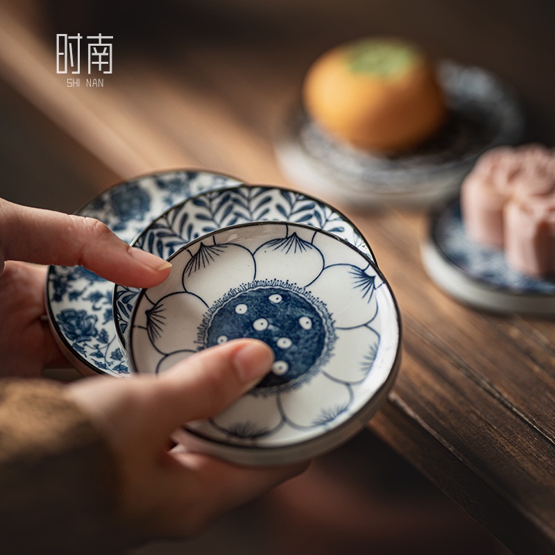 Dreamerhouse Bộ Ấm Trà Sứ Trắng Xanh Phong Cách Trung Hoa