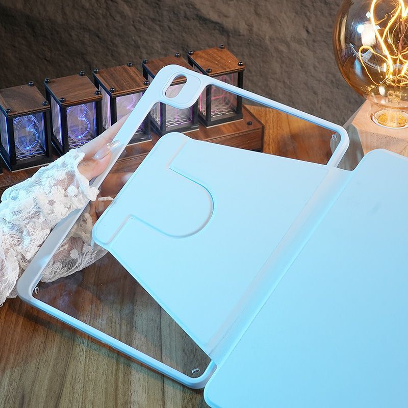 Bao Da Máy Tính Bảng Màu Trong Suốt Có Thể Xoay 360 Độ + Ngăn Đựng Bút Cho redmi pad se 11 2023 / xiaomi pad 5 pro / 6 pro 11 inch