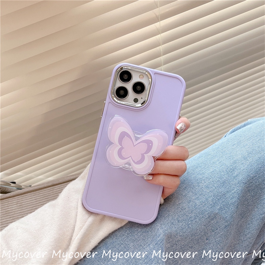 Giá Đỡ Điện Thoại Hình Bướm Thời Trang Thu Đông Ấm Áp