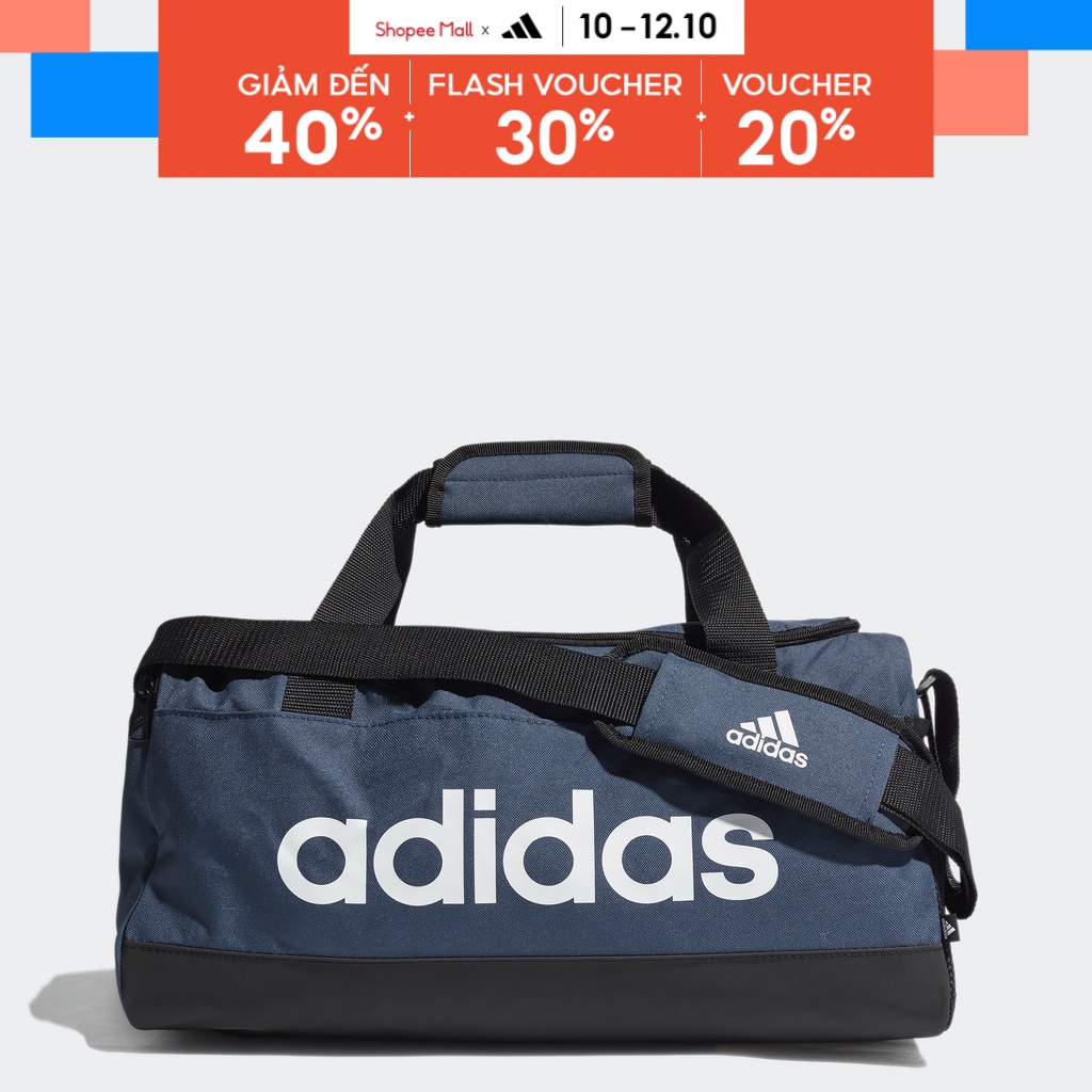 adidas Phong cách sống Túi Duffel Logo Essentials Siêu Nhỏ Unisex Màu xanh da trời GN2035
