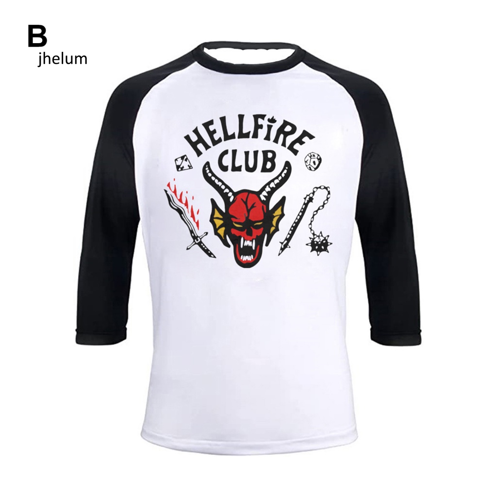 Áo Thun Tay Ngắn In Hình hellfire club Thời Trang Mùa Hè Cho Nam Và Nữ