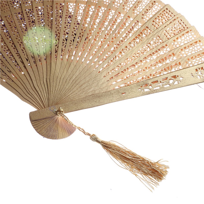 Quạt Gấp Cầm Tay Bằng Tre Thời Trang heyuanlong444