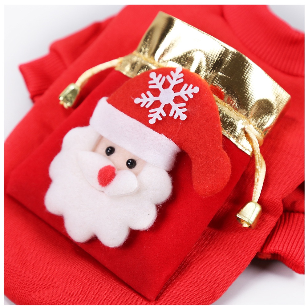 Áo sweater Lông Cừu Giữ Ấm Có Túi May Mắn Cho Thú Cưng Mùa Thu Đông