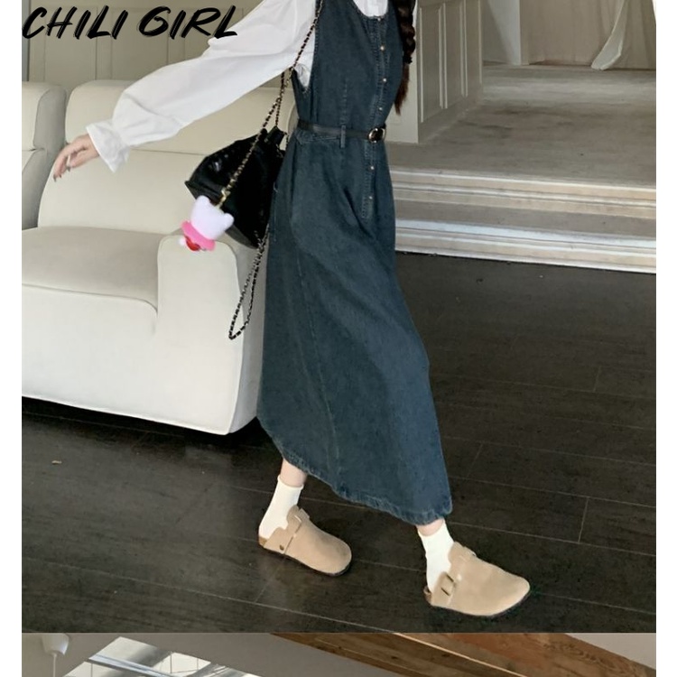 HUAYUZHI Chic chân váy jean Đầm Body váy nữ Cho thời váy Korean Cute Stylish Trendy WCS2300G9V 41Z231009
