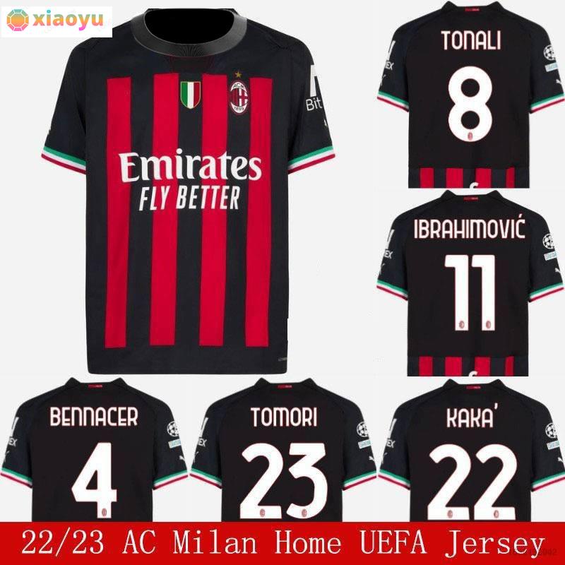 Áo Thun Bóng Đá np2 2022-2023 ac milan tomori benacer ibrahimovic