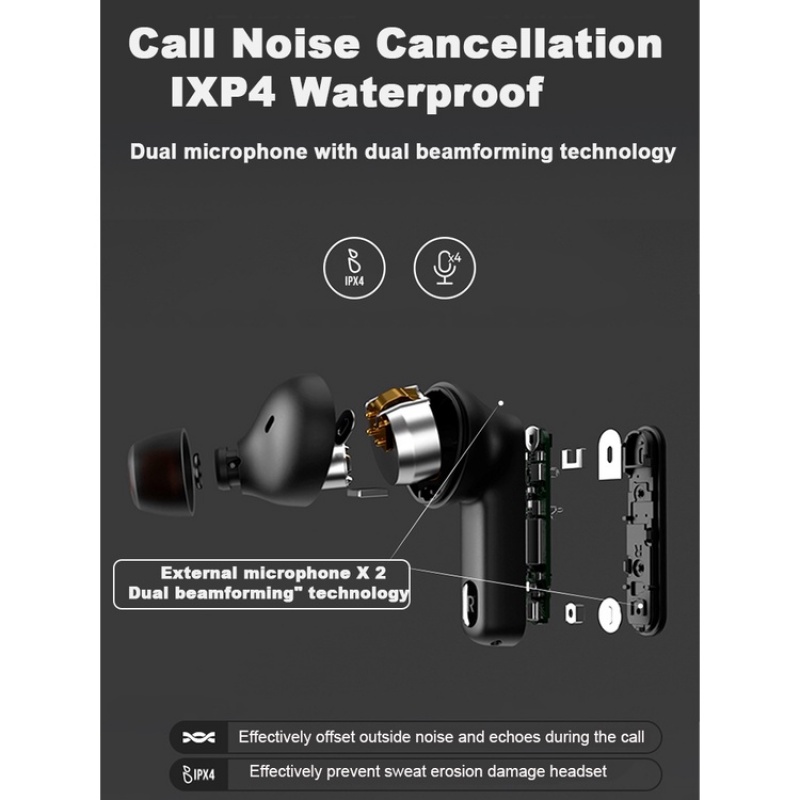 Tws Tai Nghe bluetooth 5.0 Âm Thanh hifi tws 230nc