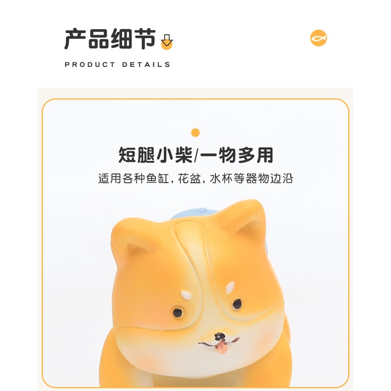 Xi Lanh Nhỏ Bằng Nhựa resin Họa Tiết Hoạt Hình Dễ Thương Trang Trí Sân Vườn