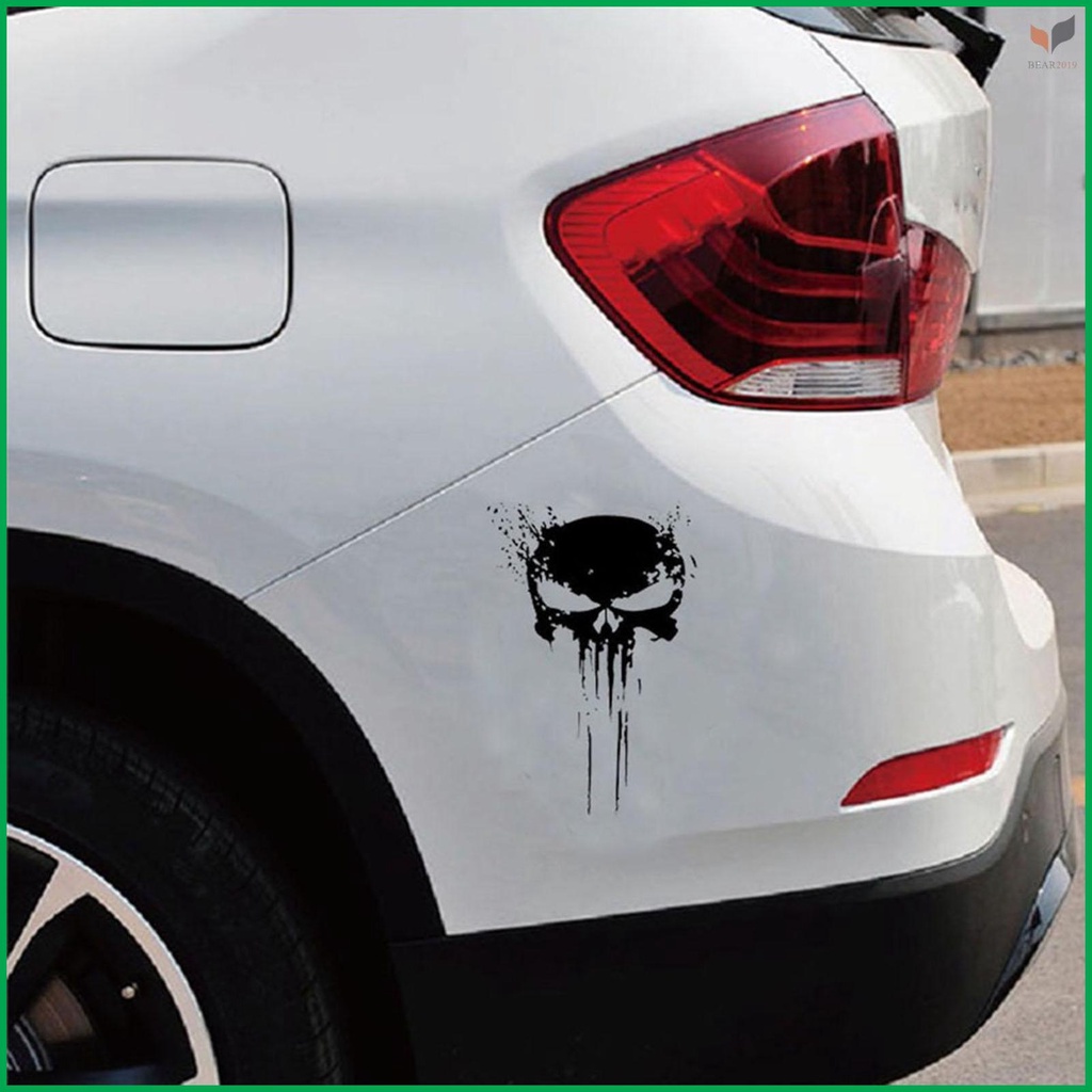 Durable Punisher Skull Car Decals Stickers - Motorcycles Decoration - Long-lasting Vinyl Sticker