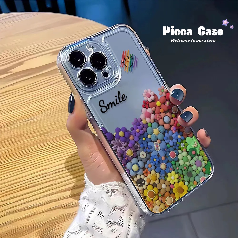 Dễ Thương Ốp Điện Thoại Hình Hoa Hướng Dương Mặt Cười Cho iphone 7plus 11 15 13 14 12 pro max x xs max xr 6s 15 8 6 plus se 2020