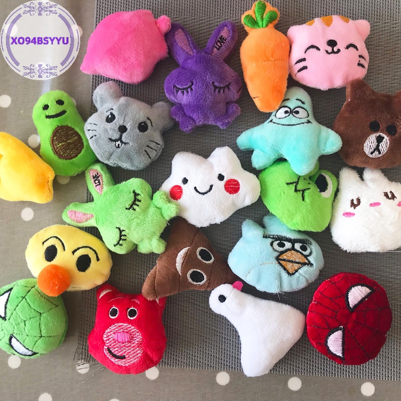 Xo94bsyu Set 10 Búp Bê Nhồi Bông Hình Động Vật Đáng Yêu 5-6cm vn