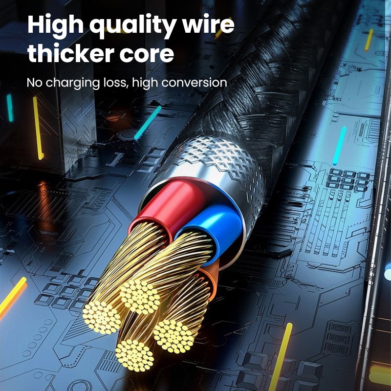 Cáp Sạc Nhanh pd66w usb type c Sang type-c 3a Cho ip xiaomi huawei 25cm