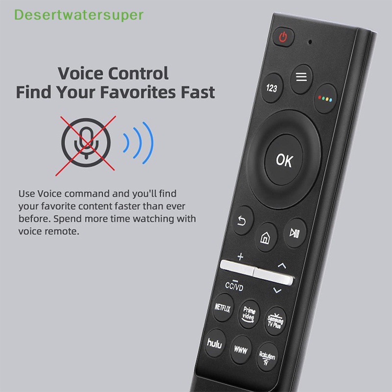 Dsvn 2023 Điều Khiển Từ Xa Bằng Giọng Nói Tương Thích Với samsung led qled 4k 8k uhd hdr smart tvs netflix prime