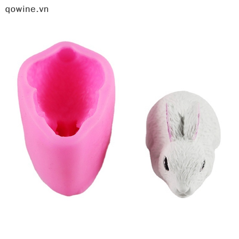 Khuôn Silicon Làm Đá / Xà Phòng / Sô Cô La / Kẹo Hình Thỏ mini diy