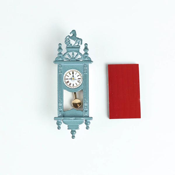 1:12 Scale Dollhouse Miniature Wooden Wall Clock Model Doll's House Furniture