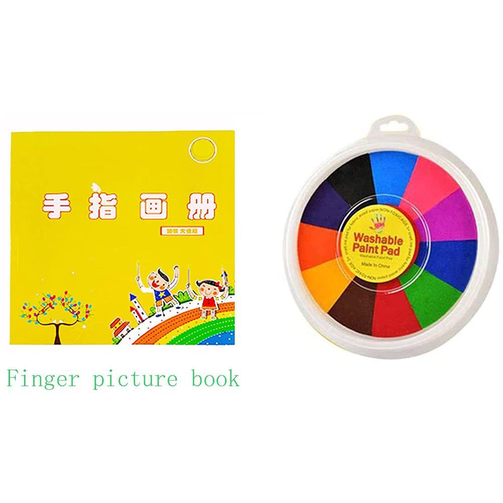 Bộ 12 Màu Vẽ Ngón Tay Nghệ Thuật Có Thể Giặt Được Cho Bé