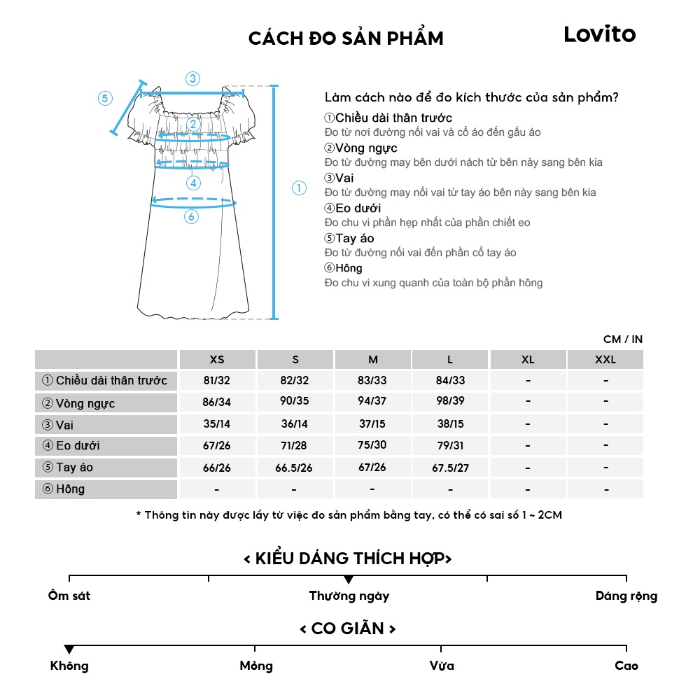 Lovito Đầm trễ vai nơ trơn thanh lịch dành cho nữ LNE29304