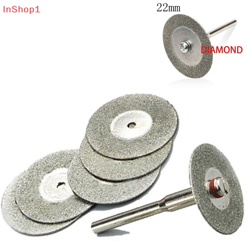 Hot 5 Lưỡi Cắt Kim Cương 22mm dremel + 1 Trục Khoan