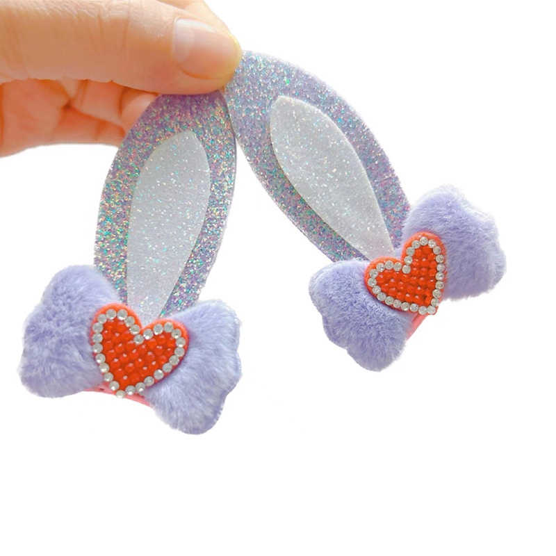 Kẹp Tóc Hình Tai Thỏ 3d Cho Bé Gái