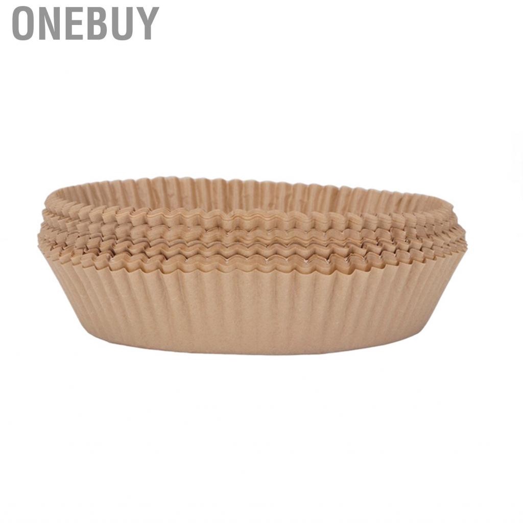 Onebuy 100PCS Disposable Paper Liner Non Stick Silicone Oil Tray Kitchen Fryer