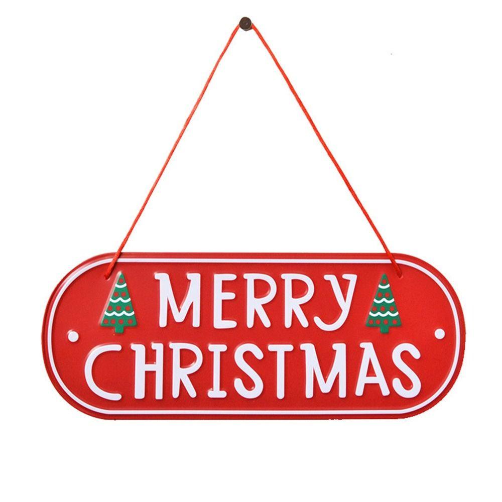 Thẻ Chào Mừng Giáng Sinh Bằng Sắt diy Sáng Tạo Trang Trí Cây Thông Noel