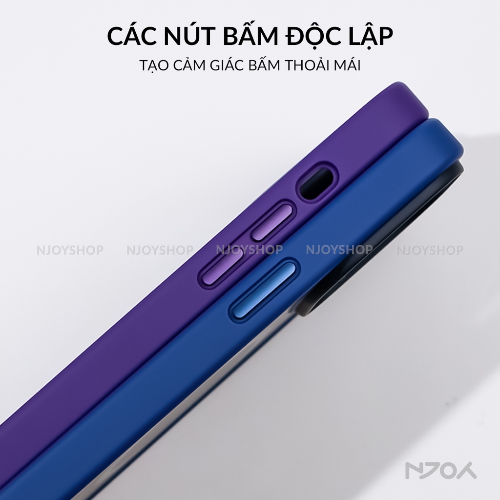 Ốp Hỗ Trợ Sạc Không Dây Likgus Mặt Lưng Nhám Chống Bám Vân Tay Bảo Vệ Camera Cho iPhone 15 14 13 Pro Max Njoyshop