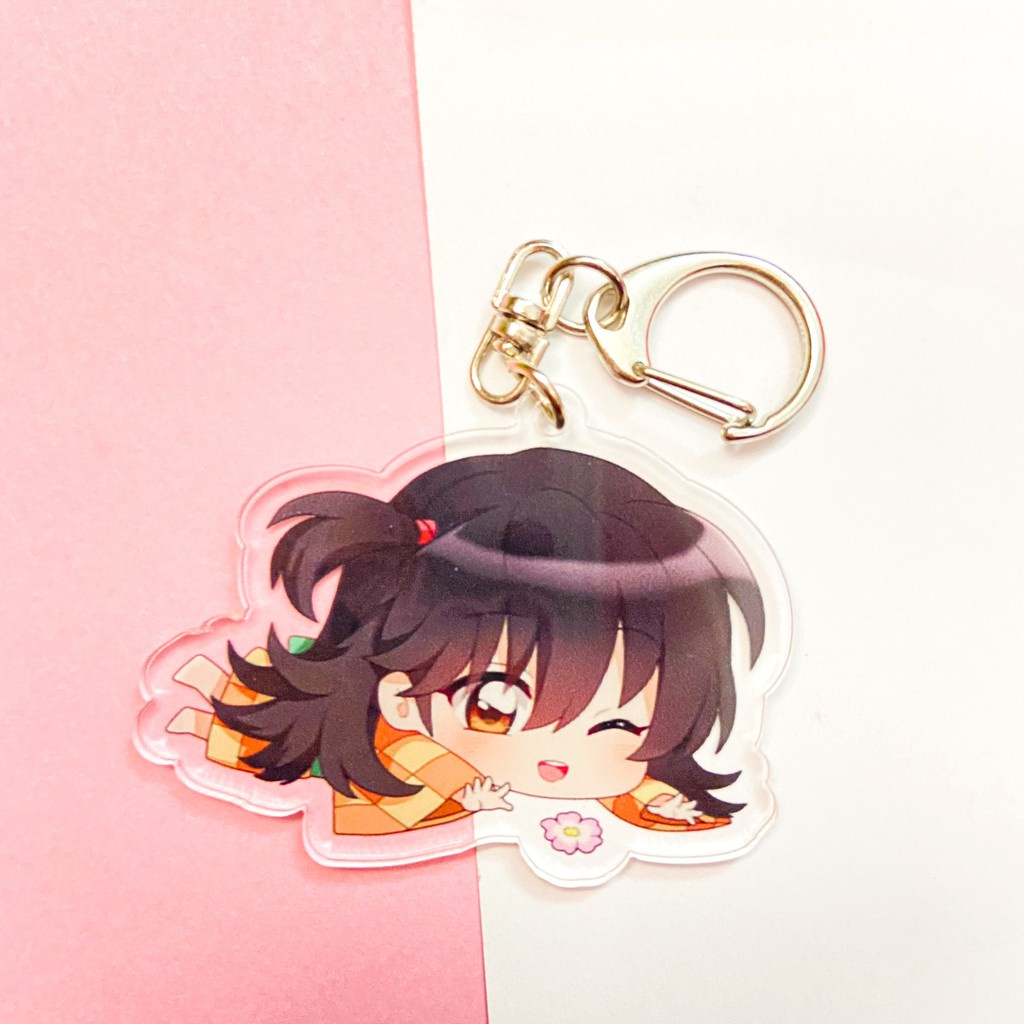 Móc khóa INUYASHA KHUYỂN DẠ XOA VER NẰM in hình anime chibi