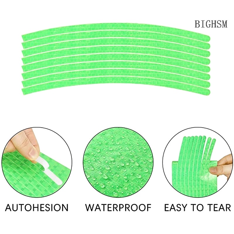 Miếng Dán Phản Quang Trang Trí Bánh Xe Đạp / Xe Máy An Toàn