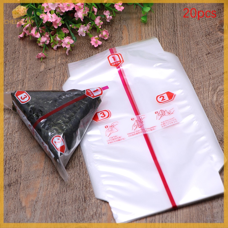 Kem cheeseday| Set 20 Túi Đựng sushi Hai Lớp Hình Tam Giác Mới