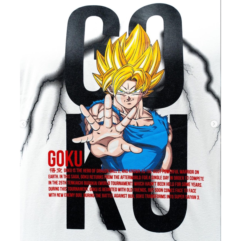 Vanquish dbz ovsize Áo Thun Thể Thao Ngắn Tay Dáng Rộng Co Giãn Tốt In Hình dragon ball Cá Tính