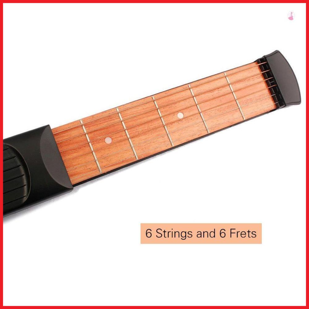 Mô Hình Đàn guitar Bỏ Túi 6 Dây 6 Phím Bằng Gỗ sapele Dành Cho Người Mới Bắt Đầu Đen