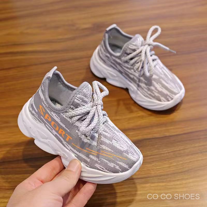 Giày Thể Thao Phối Lưới Thoáng Khí Thời Trang Xuân Thu 2022 Mới Cho Bé