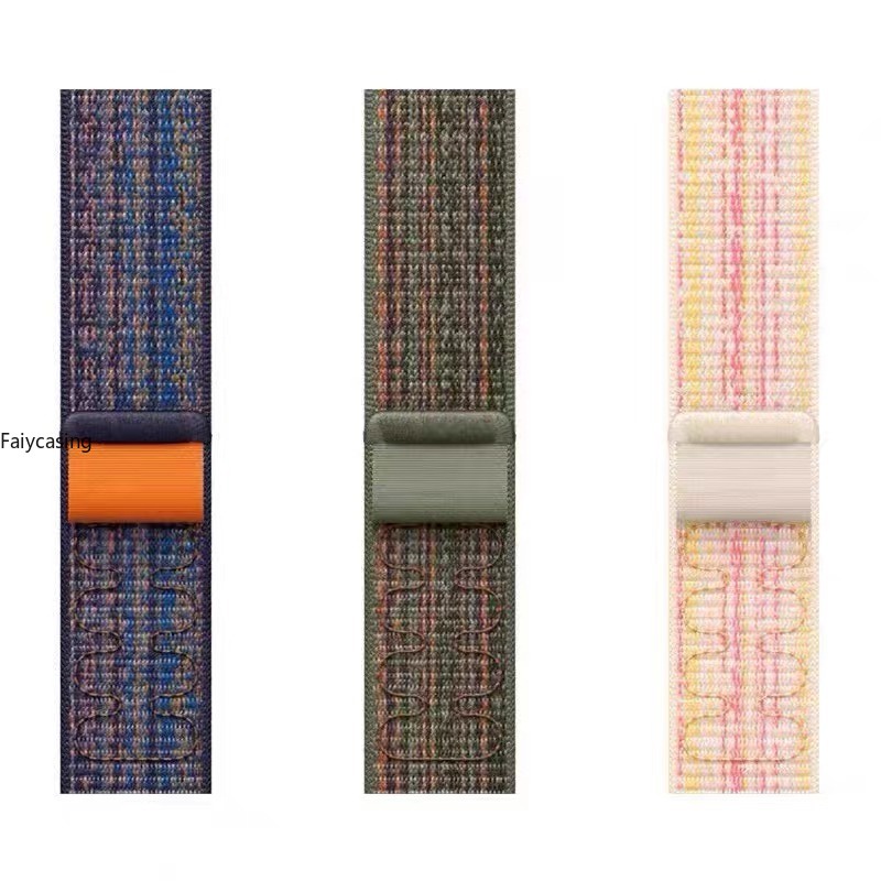 Mới Dây Đeo Đồng Hồ Bằng nylon Cho apple watch 9 8 49mm ultra 41mm 45mm iwatch 38mm 42mm 40mm 44mm 7 6 se 5 4 3 2