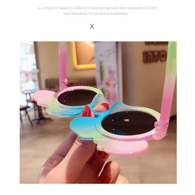 Kính Mát Chống Nắng Họa Tiết Hoạt Hình Màu gradient Thời Trang Cho Bé Trai Và Gái