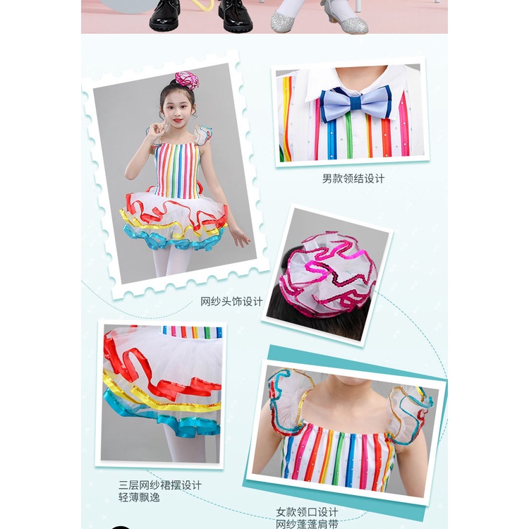 Váy Công Chúa pettiskirt Bằng Vải Tuyn Đính Kim Cương Màu Cầu Vồng Cho Bé Trai Và Bé Gái