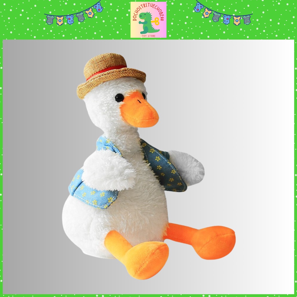 Đồ chơi vịt nhại giọng, vịt nhồi bông biết nói, vịt đồ chơi thông minh cho bé