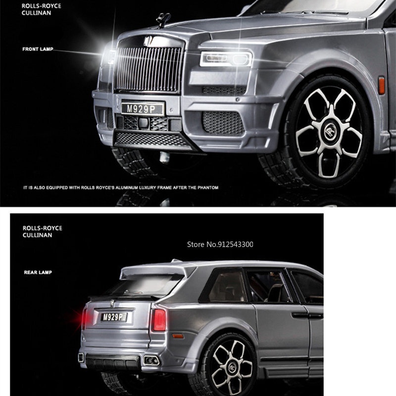 Kích thước lớn 1/20 rolls royce cullinan hợp kim luxy suv mô hình ô tô diecasts kim loại đồ chơi mô hình ô tăng ô tô
