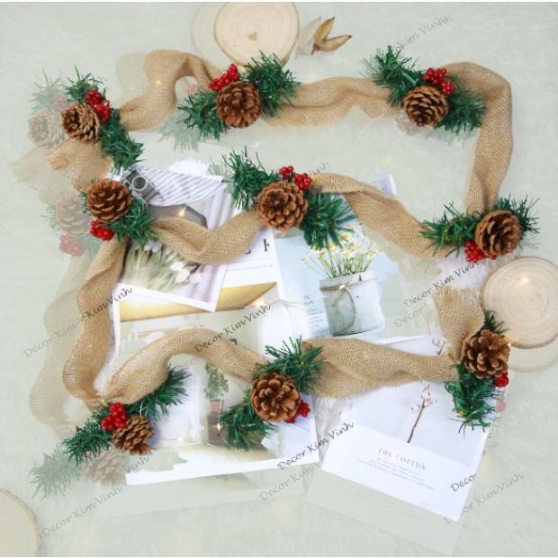 Dây Thông Nhí Siêu Xinh DTN05 Trang Trí Phụ Kiện Kèm Đèn